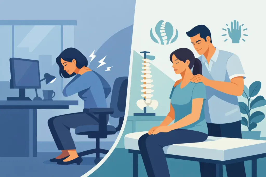 Desk Strain Relief Chiropractor: What Helps?