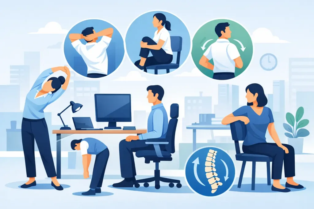 10 Best Exercises for Healthy Posture at Work